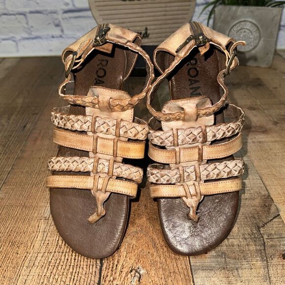 Roan by Bed Stu Kaliope Womens Gladiator Sandals Bone White 10 - Picture 11 of 12